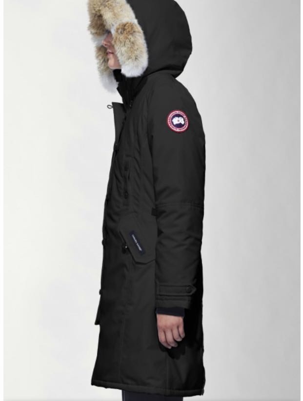 全新  Canada Goose women’s Kensington Parka Coat Goose Down Jacket (size small, black)