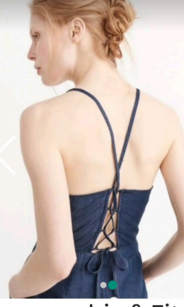 abercrombie and fitch denim jumpsuit