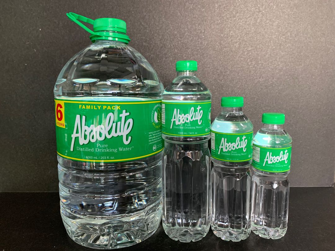 Absolute Pure Distilled Drinking Water Food Drinks Beverages On Carousell