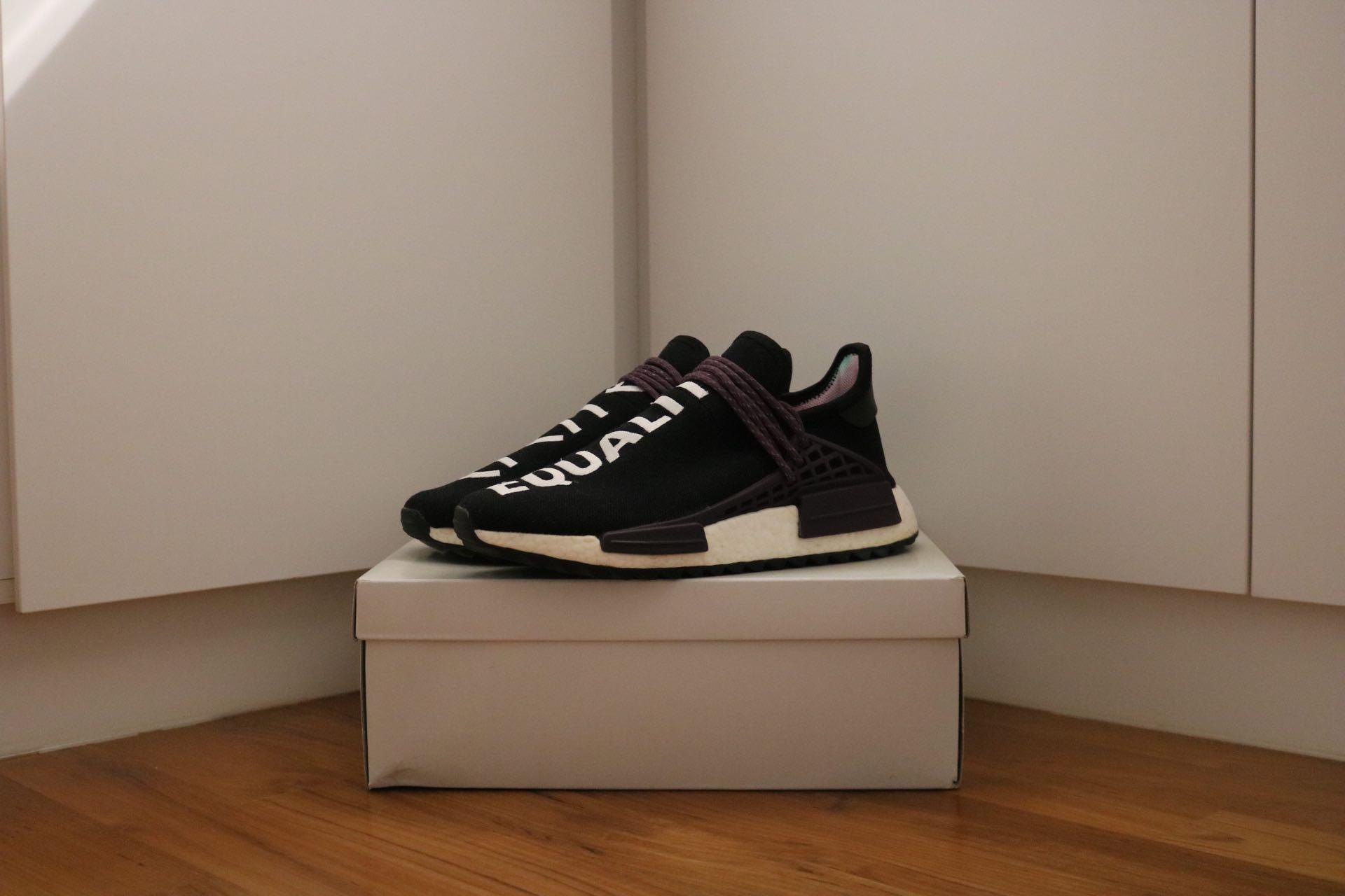 Nmd human race deals black purple