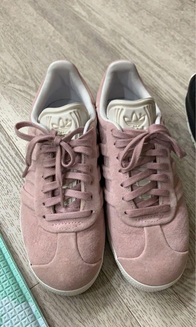 Adidas pink suede sneakers, Women's 
