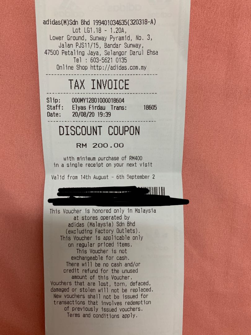 Adidas Voucher 50 Off