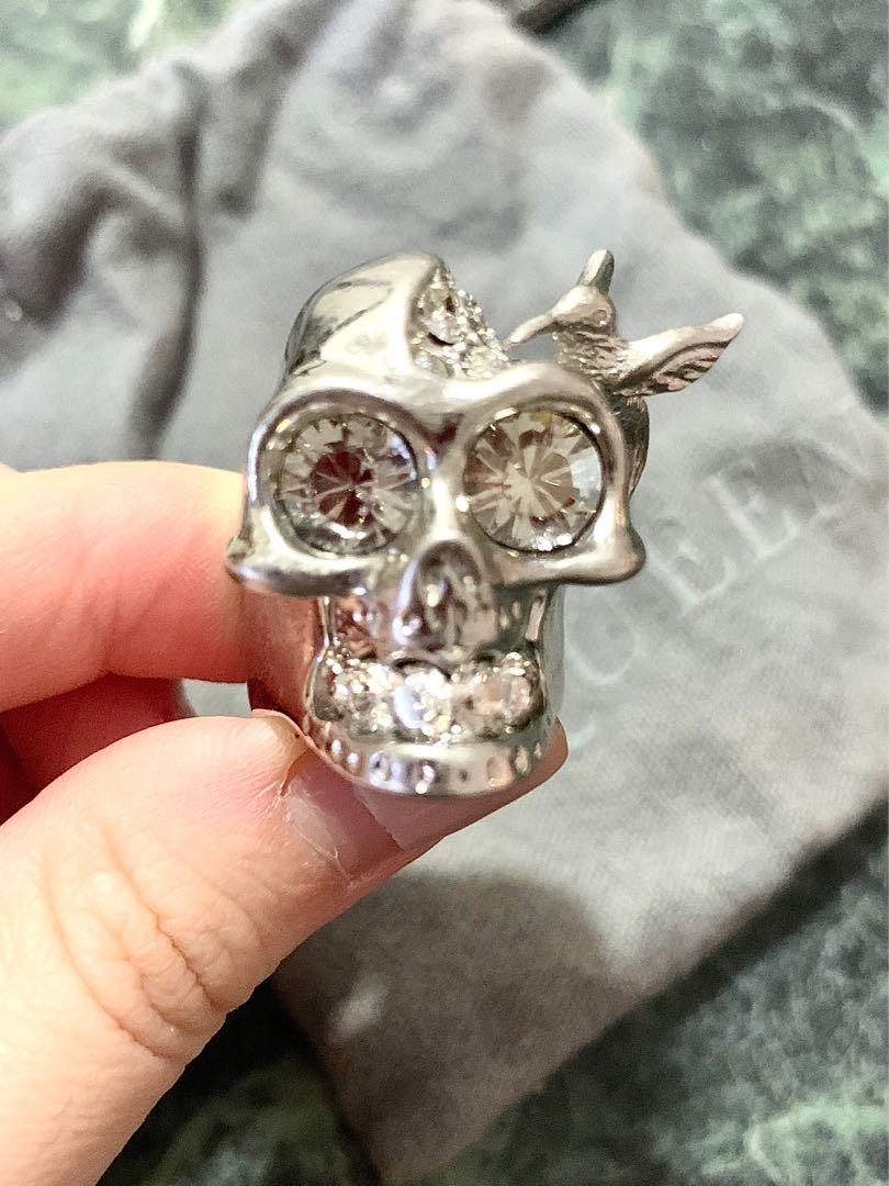 Alexander McQueen Skull Ring Size 13