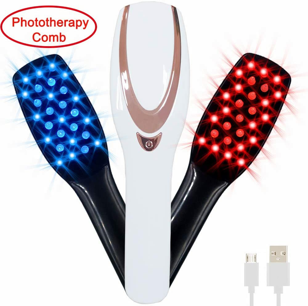 Amirce 3 In 1 Phototherapy Scalp Massager Comb For Hair Growth Anti Hair Loss Head Care