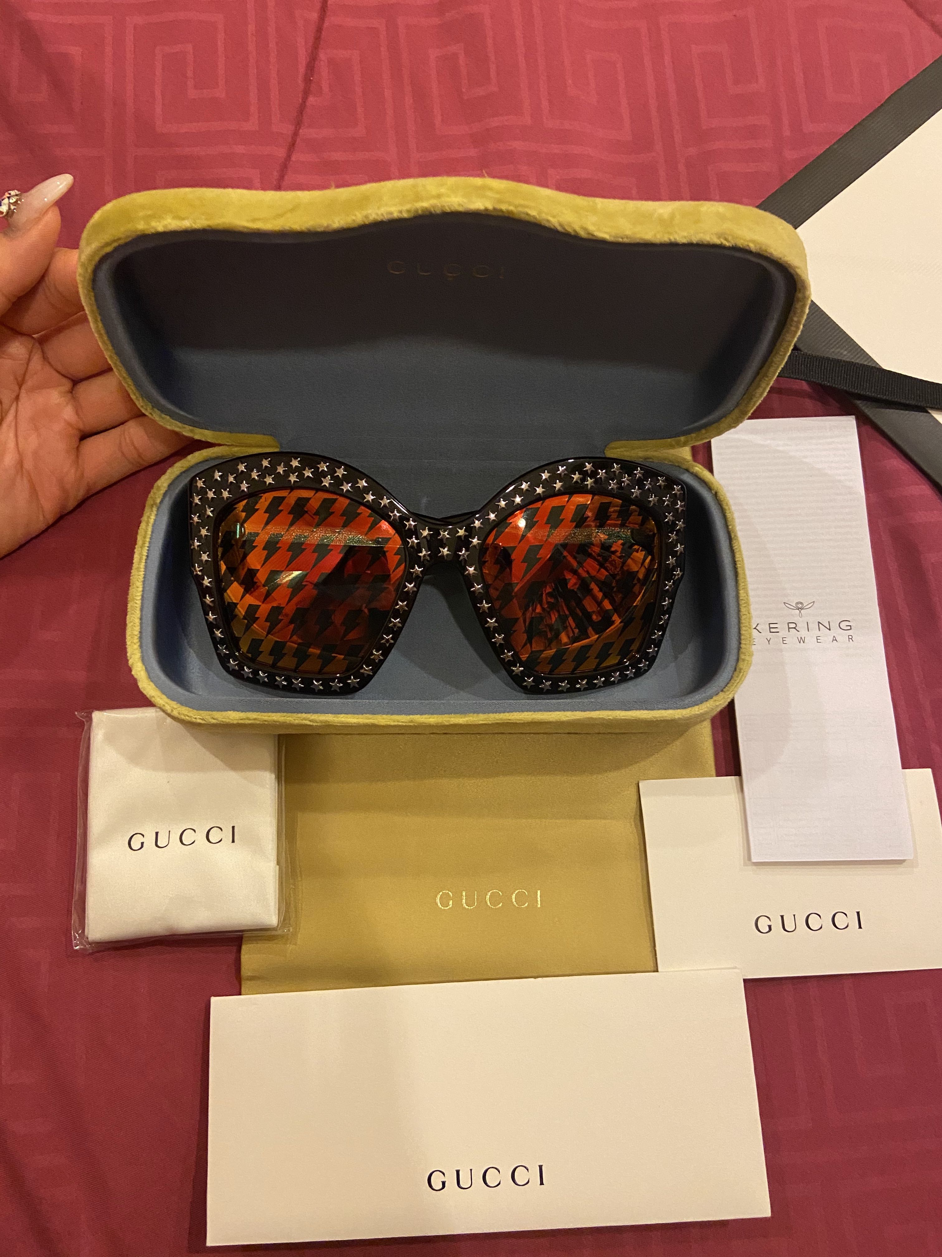gucci studded sunglasses