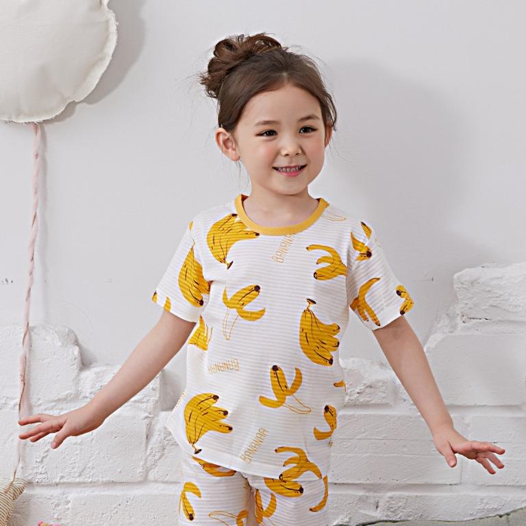 Kids top banana pajamas