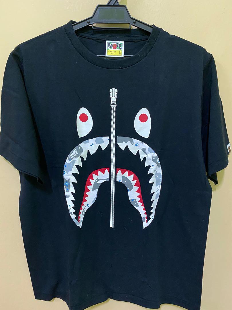 Bape Shark Glow in dark Men s Fashion Tops Sets Tshirts