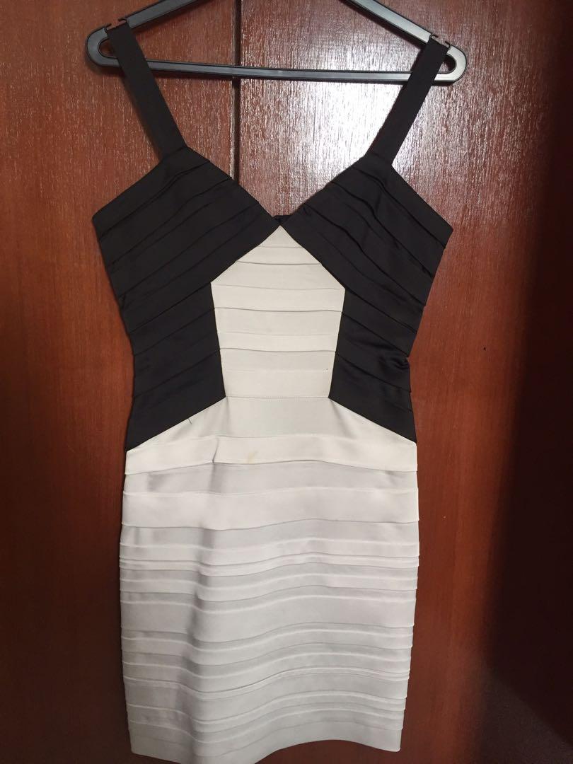 bcbg white cocktail dress