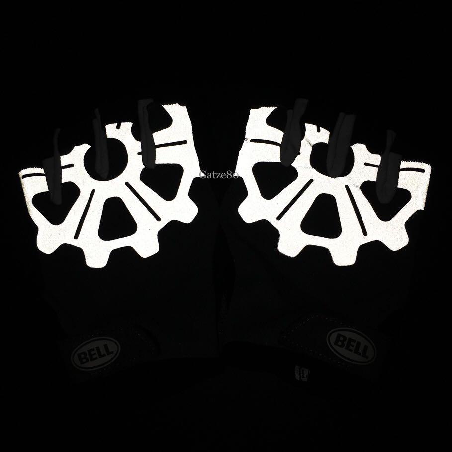 Bell Ramble 600 half finger cycling gloves reflective sarung