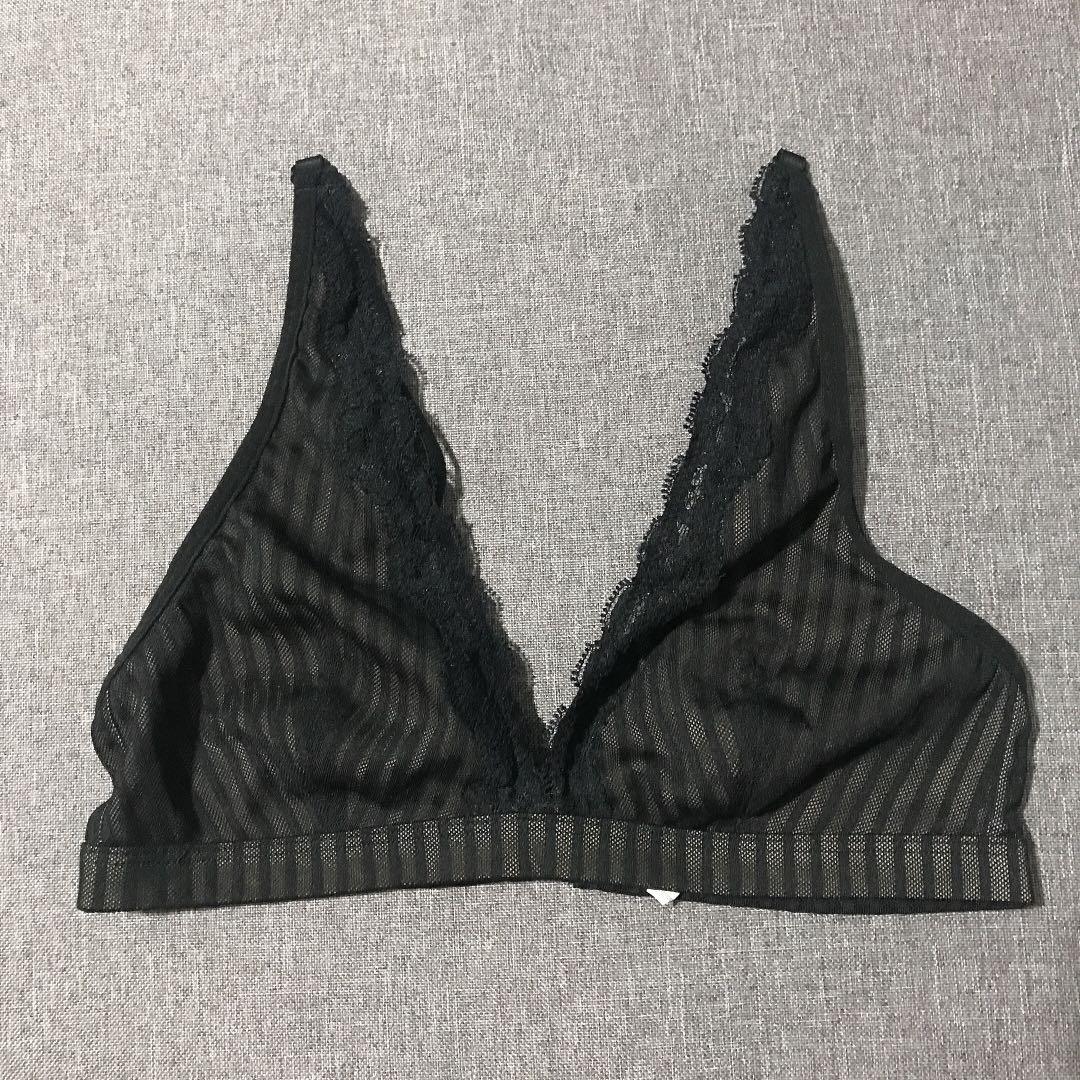 black bralette