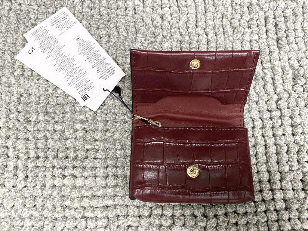 Mango mini croc effect purse shop