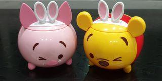 Brand New Cute Winnie The Pooh & Piglet Containers