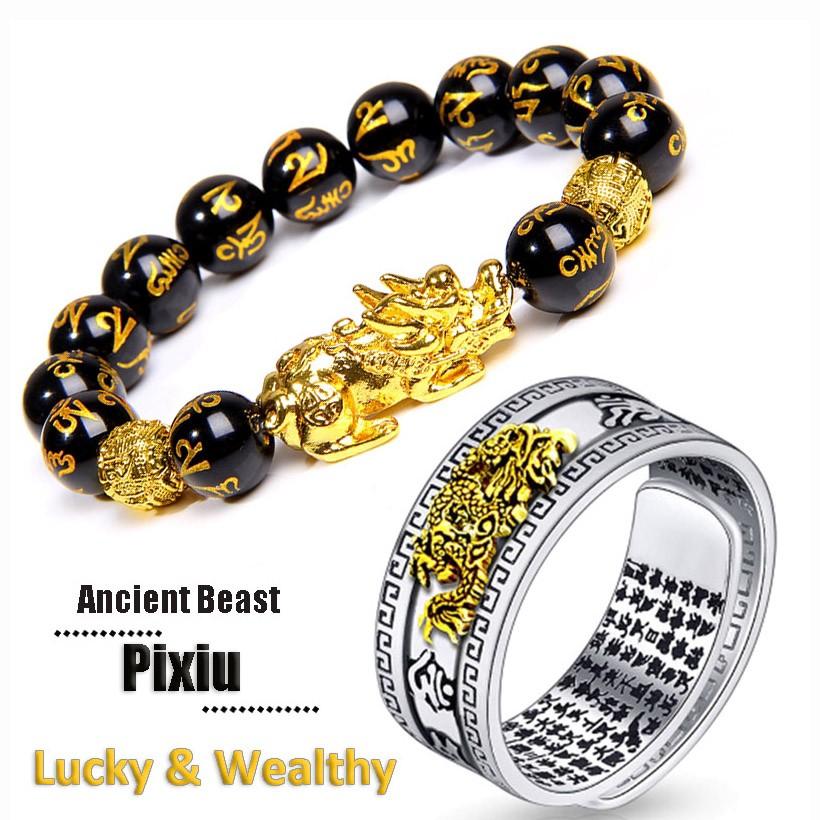 Mens good luck top bracelet