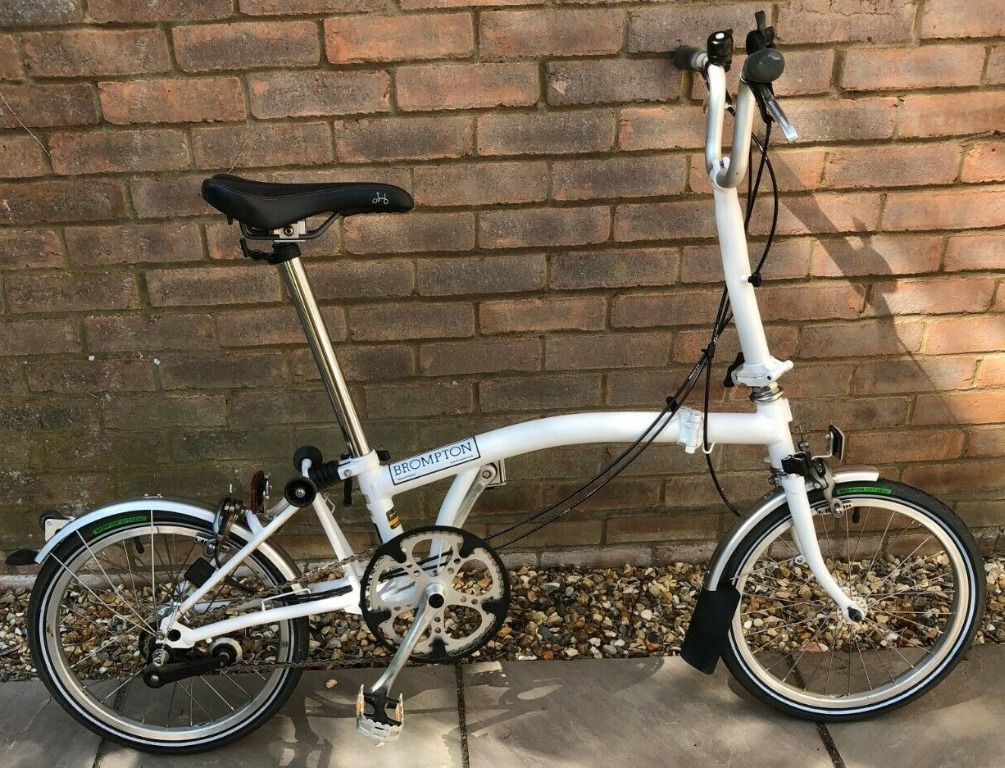 White brompton new arrivals bike