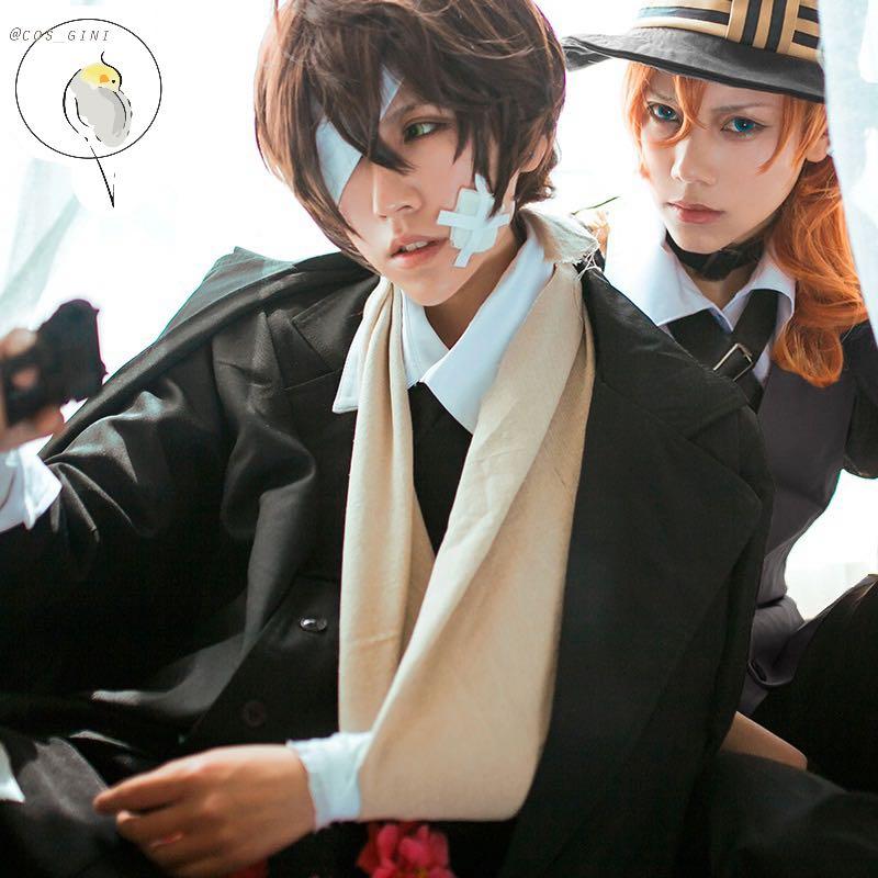 Bungou Stray Dogs Port Mafia Dazai Cosplay Entertainment J Pop On Carousell Whent to the park as dazai i had so mutch fun and i would like to thank all the nice ppl that took the time to take these pics. bungou stray dogs port mafia dazai cosplay