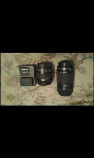 Canon lens kit + DSLR battery