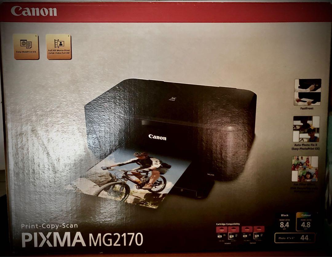 Canon Printer (Category: Printers, Scanners & Copiers) located in Singapore. Submitted by solomon_yap (Listing ID 1029954052, Image 1). Description: •Brand new Canon PIXMA MG2170 •(Print-Copy-Scan) •All new, unboxed .