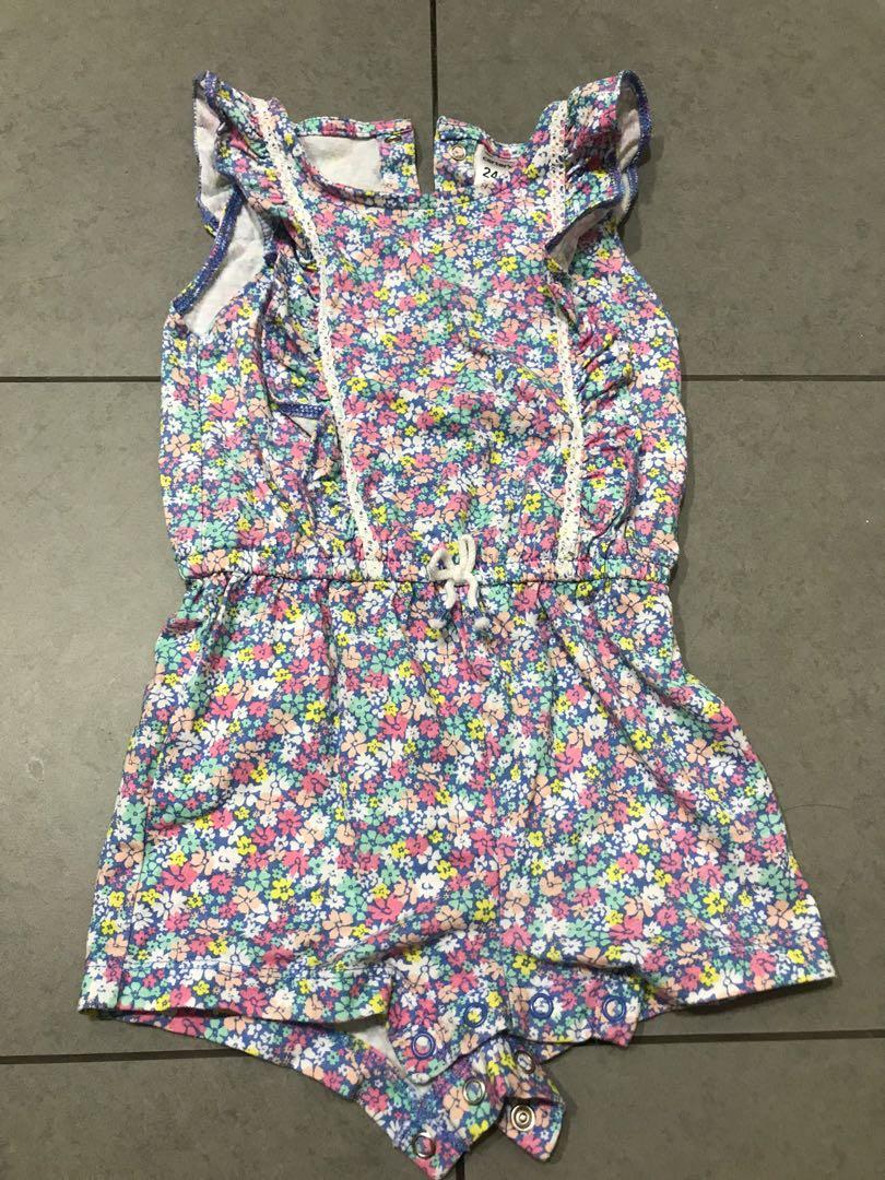 baby girls carter's floral romper