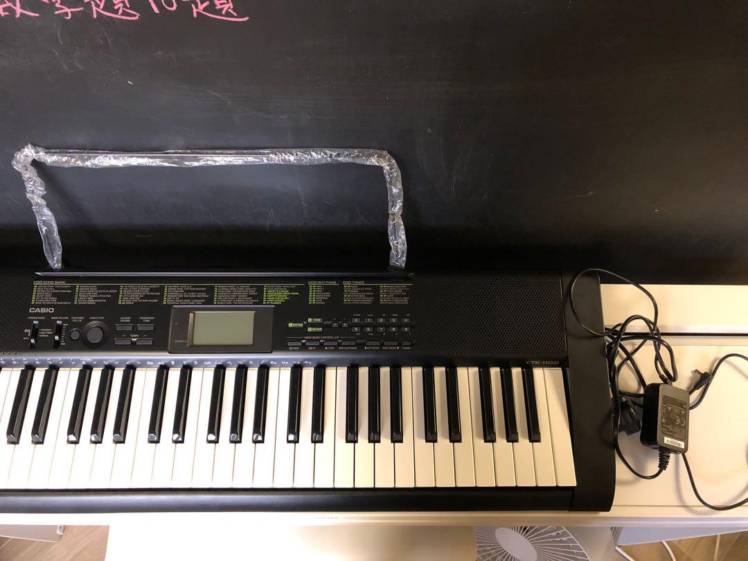 Casio electronic keyboard 電子琴 CTK1100 CTK 1100, 興趣及遊戲, 音樂、樂器 & 配件, 樂器