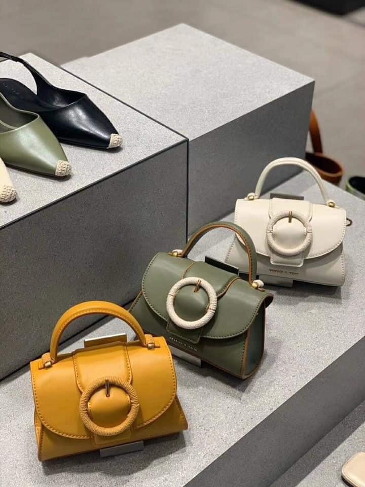 Charles and Keith Woven Buckle Top Handle Bag Women s Fashion Bags Wallets Cross body Bags on Carousell
