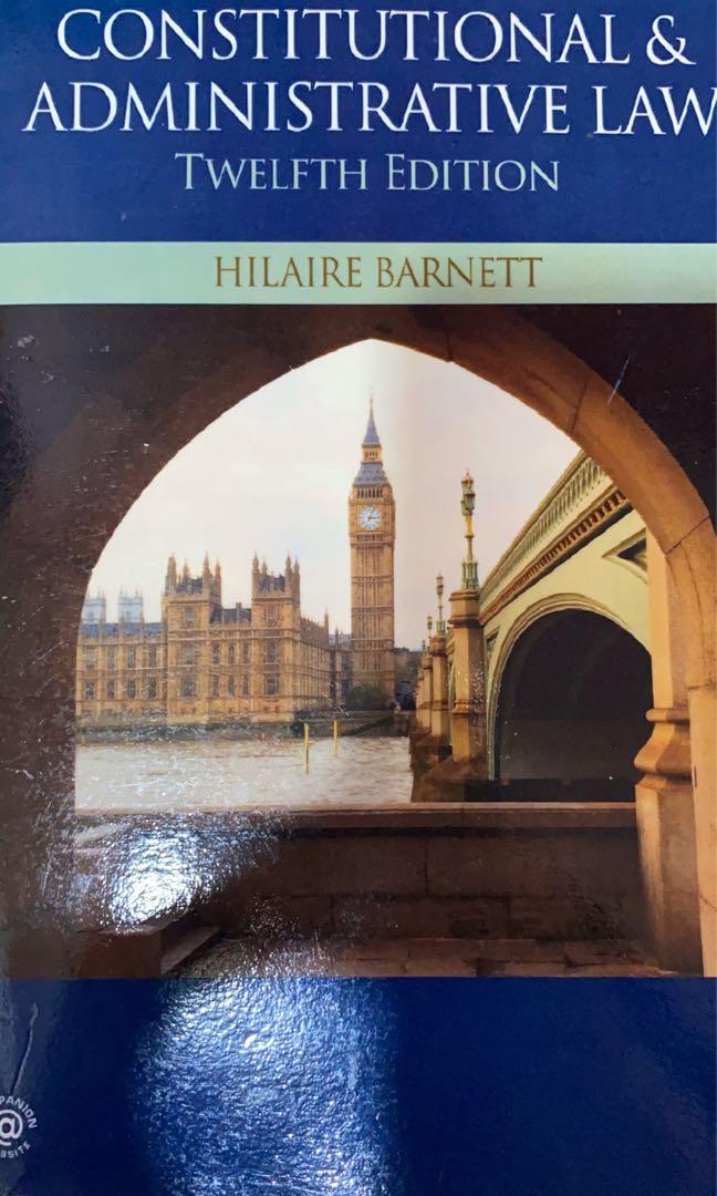 Constitutional Administrative Law Hilaire Barnett Llb Textbooks On Carousell