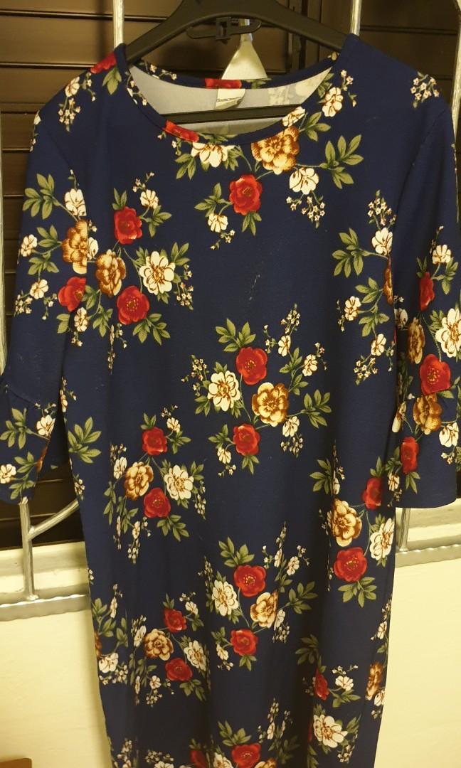 Flower Dress For Work South China Sea Women S Fashion Clothes Dresses Skirts On Carousell