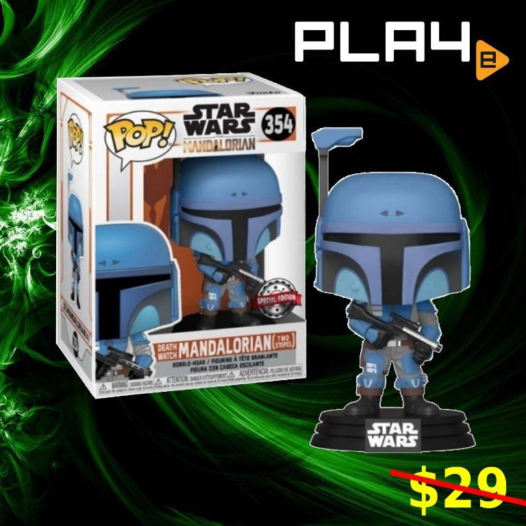 Funko Pop 354 The Mandalorian Death Watch Two Stripes 7018638 Brand New Toys Games Bricks Figurines On Carousell