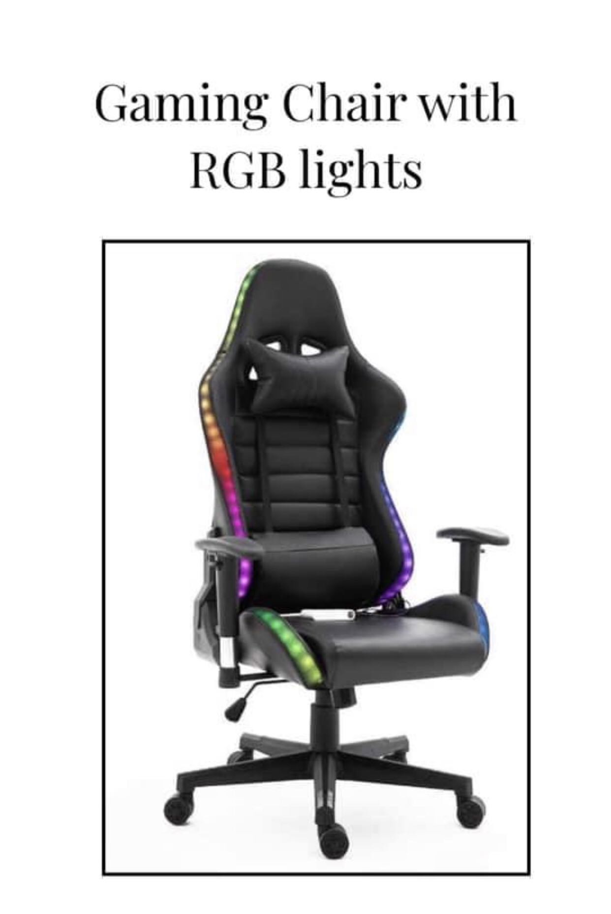gaming chair with rgb lights