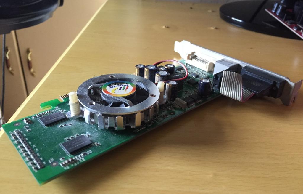 Graphics Card (Category: Computer Parts) located in Imus. Submitted by nhelsg2 (Listing ID 1030019917, Image 2). Description: GF9300GS(n) PCIE(41B) DDR2 512MB W/TV+DVI GRAPHIC CARD Technical Specifications: Chipset GPU: Nvidia Geforce 9300 GS Memory: 512MB DDR2 Core Speed: 567 MHz Memory Speed: 900 MHz Interface: PCI Express 16x Direct X Support: DirectX 10 OpenGL: OpenGL 2.0 RAMDAC: 400 MHz Memory Bus: 64 Bits Output Ports: D-SUB & DVI & HDTV Ou