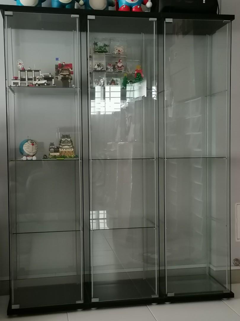 Ikea Detolf Glass Display Cabinet Furniture Shelves Drawers On Carousell