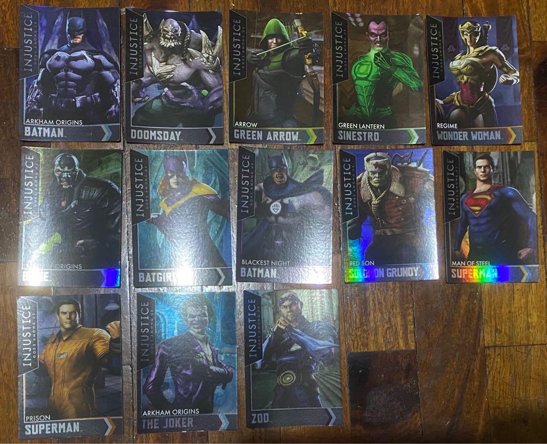 Injustice Gods Among Us Arcade cards set of 36 cards - includes 13  holographic cards, Hobbies & Toys, Toys & Games on Carousell