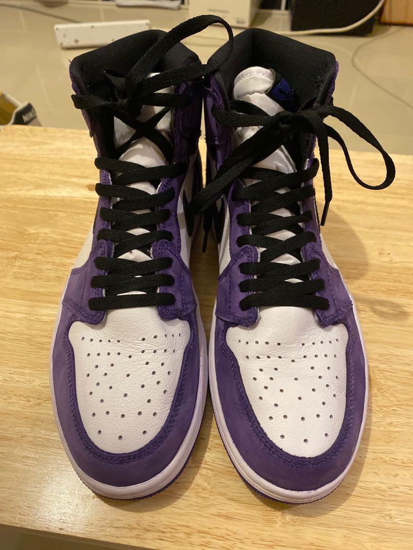 NIKE AIR JORDAN 1 COURT PURPLE CUSTOM – OBTAIND