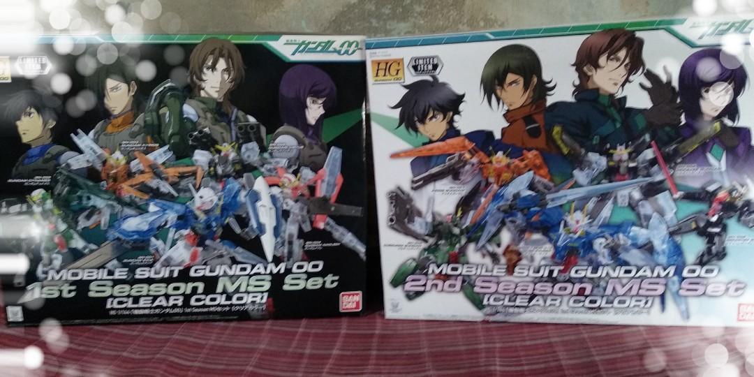 Limited Edition Gundam Base Mobile Suit Gundam 00 2nd Season Ms Set Clear Version Hobbies Toys Toys Games On Carousell