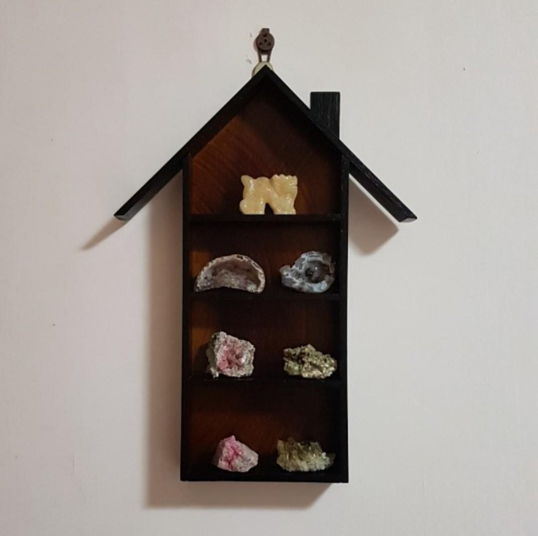 Mini House Shape Rack Little House Display Rack, Furniture & Home Living, Furniture, Shelves ...