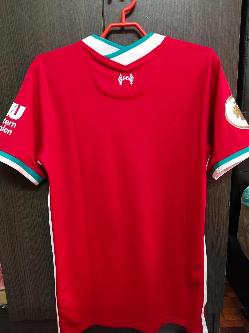 Liverpool home jersey with epl patch, Men's Fashion, Tops & Sets