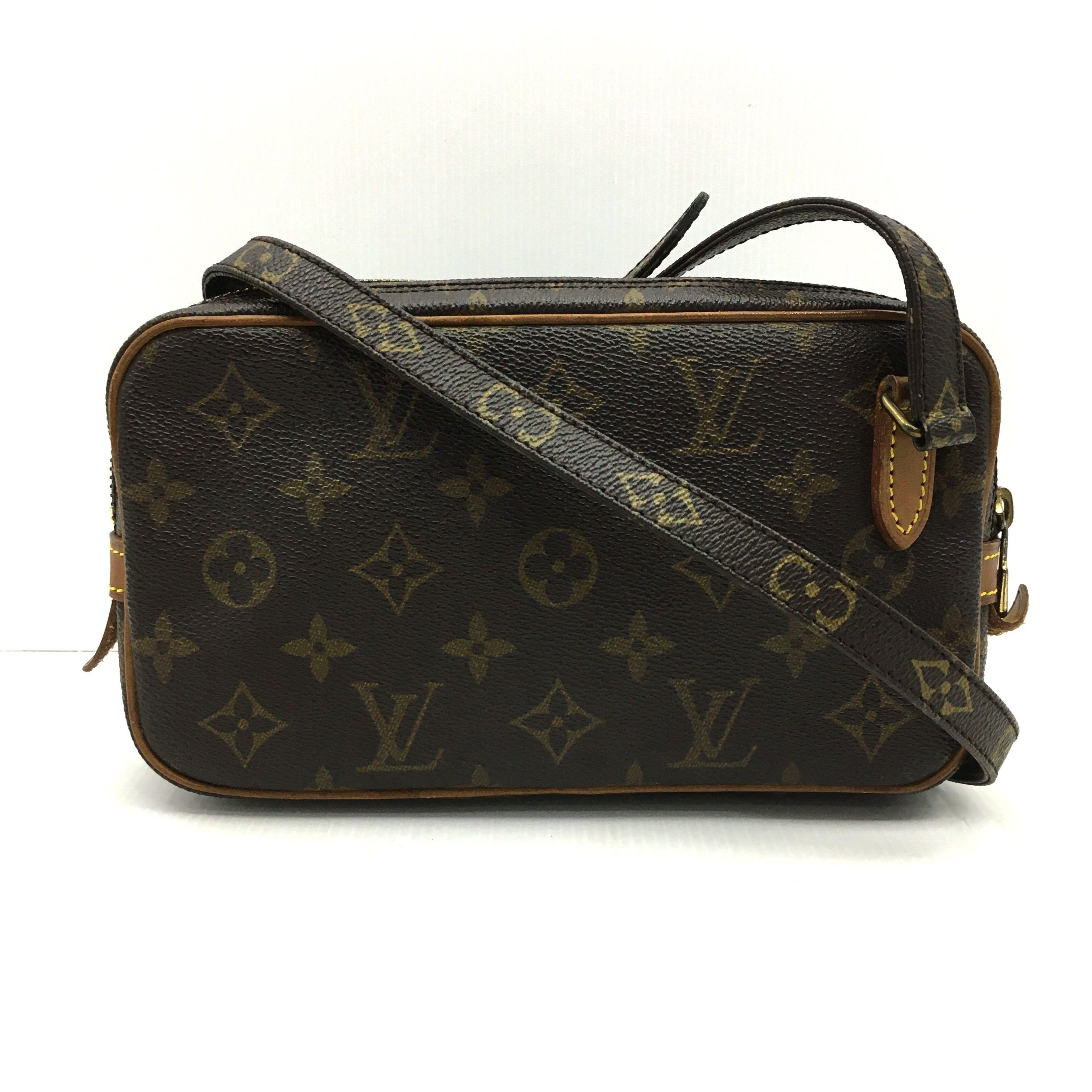 LOUIS VUITTON M51828 POCHETTE MARLY MONOGRAM CANVAS CROSSBODY, Luxury, Bags  & Wallets on Carousell