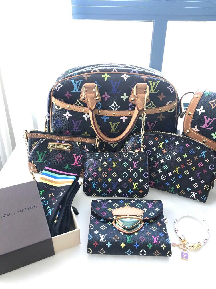 lv multicolor handbag