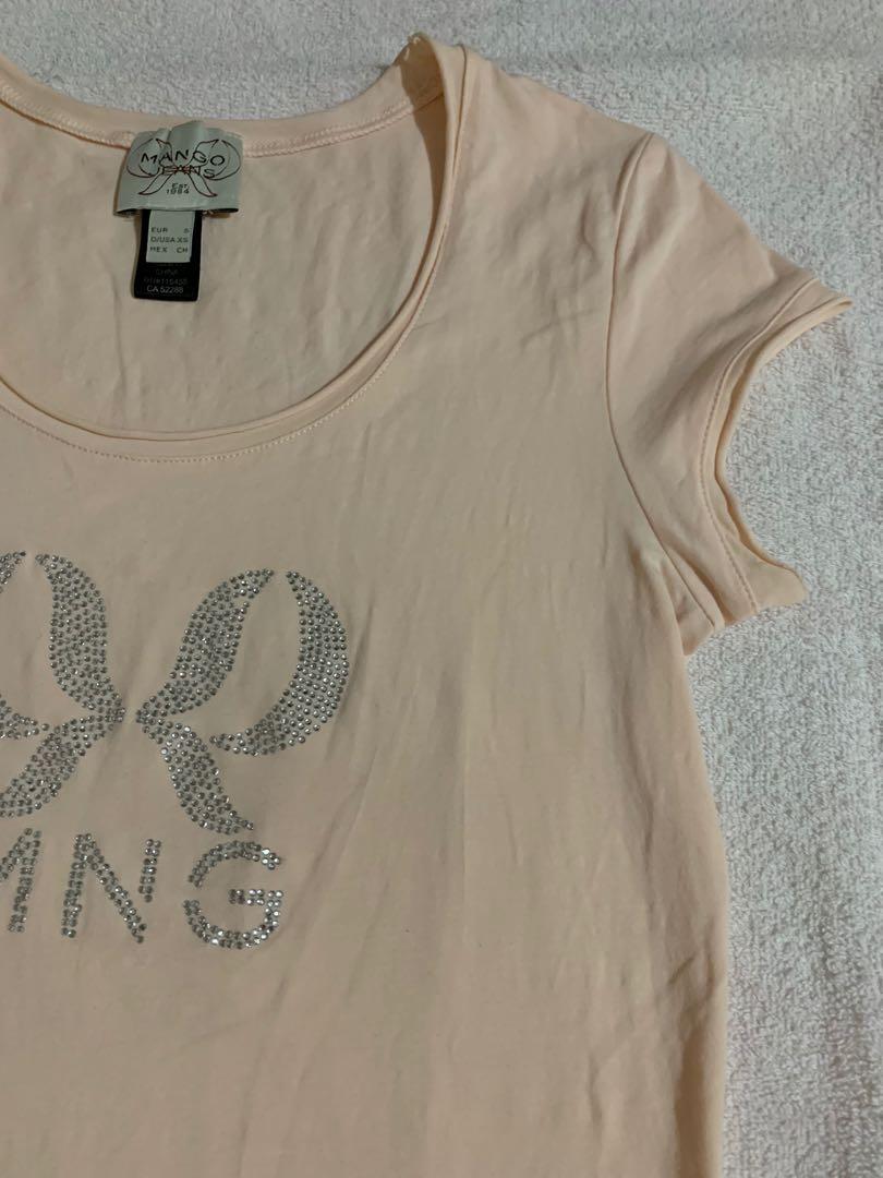 Mango Peach Pink Blouse (Category: Blouses) located in Manila. Submitted by everchic (Listing ID 1029918826, Image 3). Description: Mango Peach Pink Blouse 10/10 condition cute blouse.