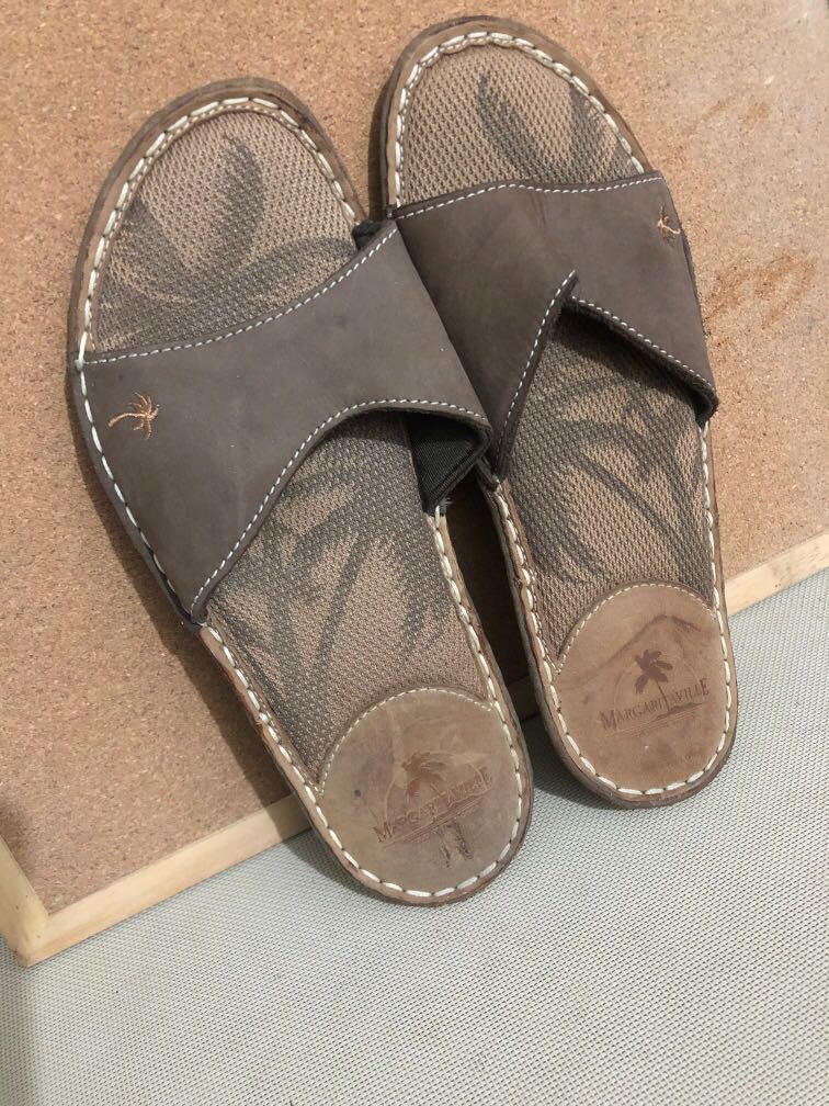 margaritaville leather slides
