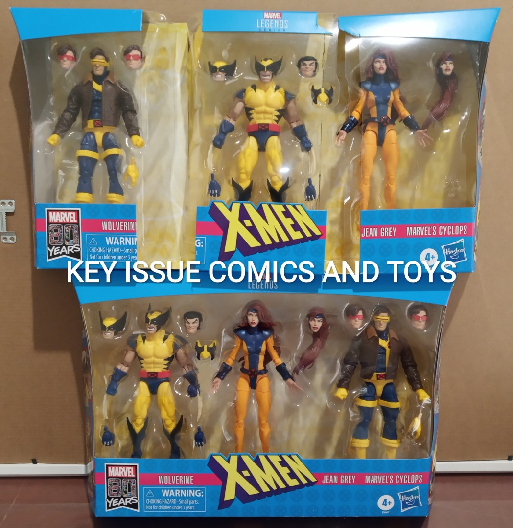 Marvel Legends X Men 3 Pack Wolverine Cyclops Jean Grey