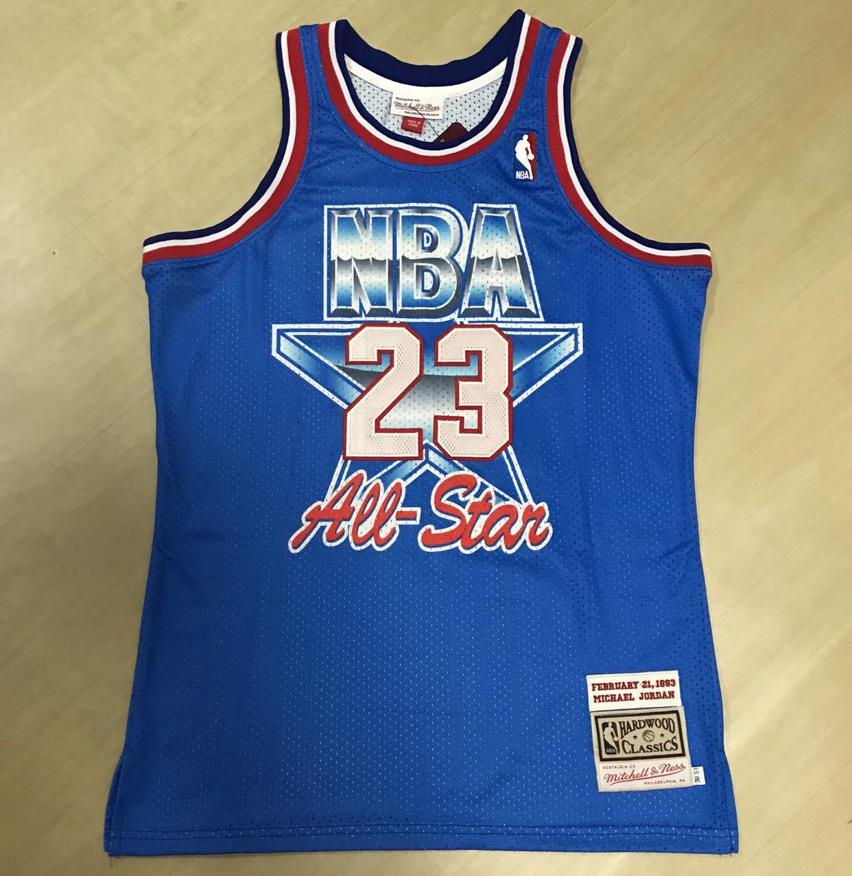 Mitchell & Ness Men's Michael Jordan #23 Blue Authentic 1993 NBA All-Star  Jersey