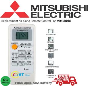 Mitsubishi Aircon Remote Control Mp02a 04ab Replacement Electronics Others On Carousell