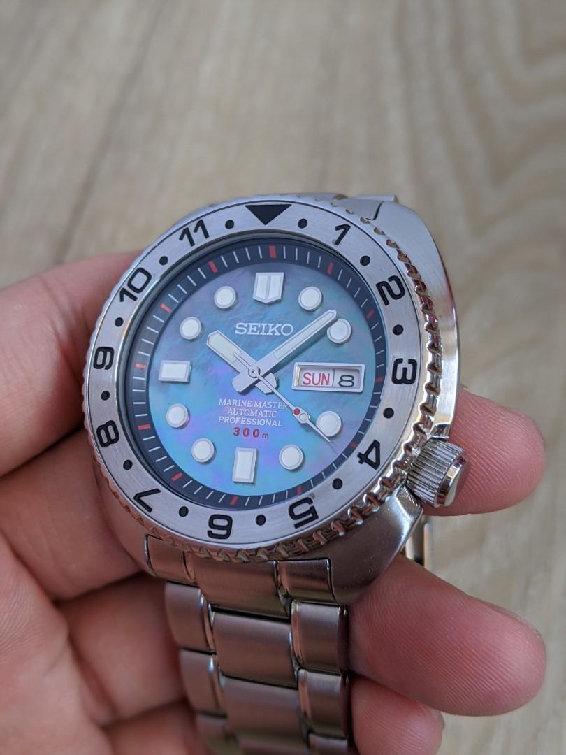 Modded Seiko turtle with MOP dial