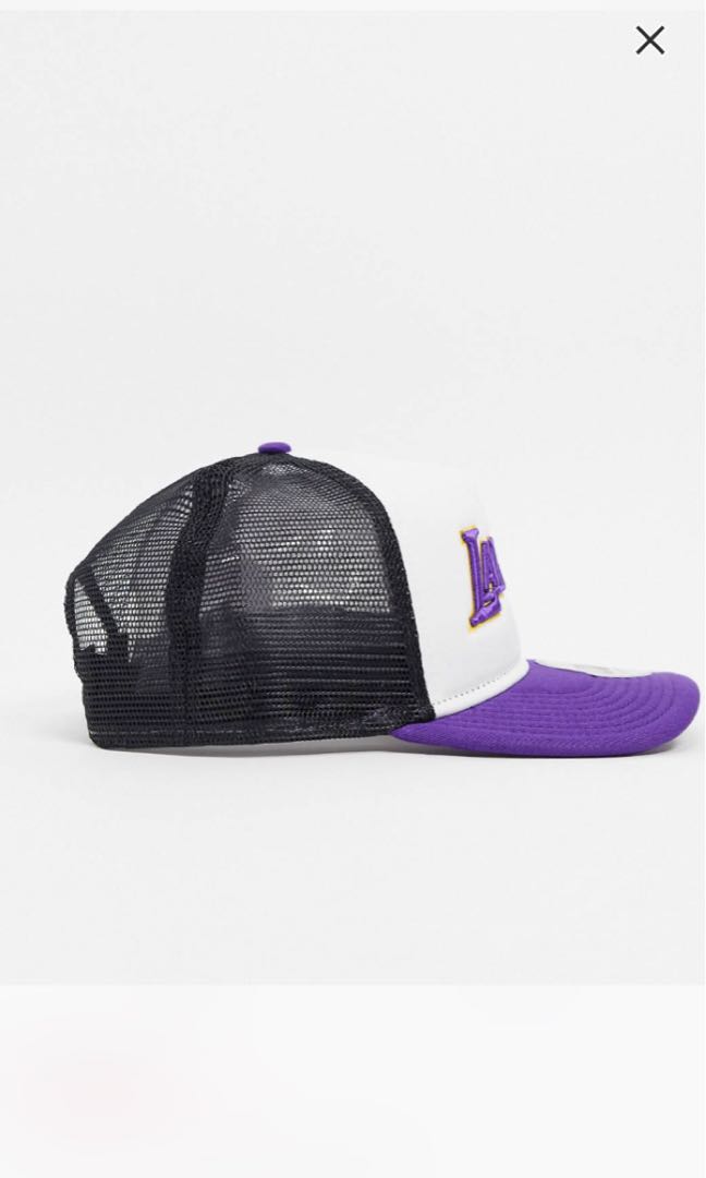 New Era La Lakers Trucker Cap Men S Fashion Accessories Caps Hats On Carousell