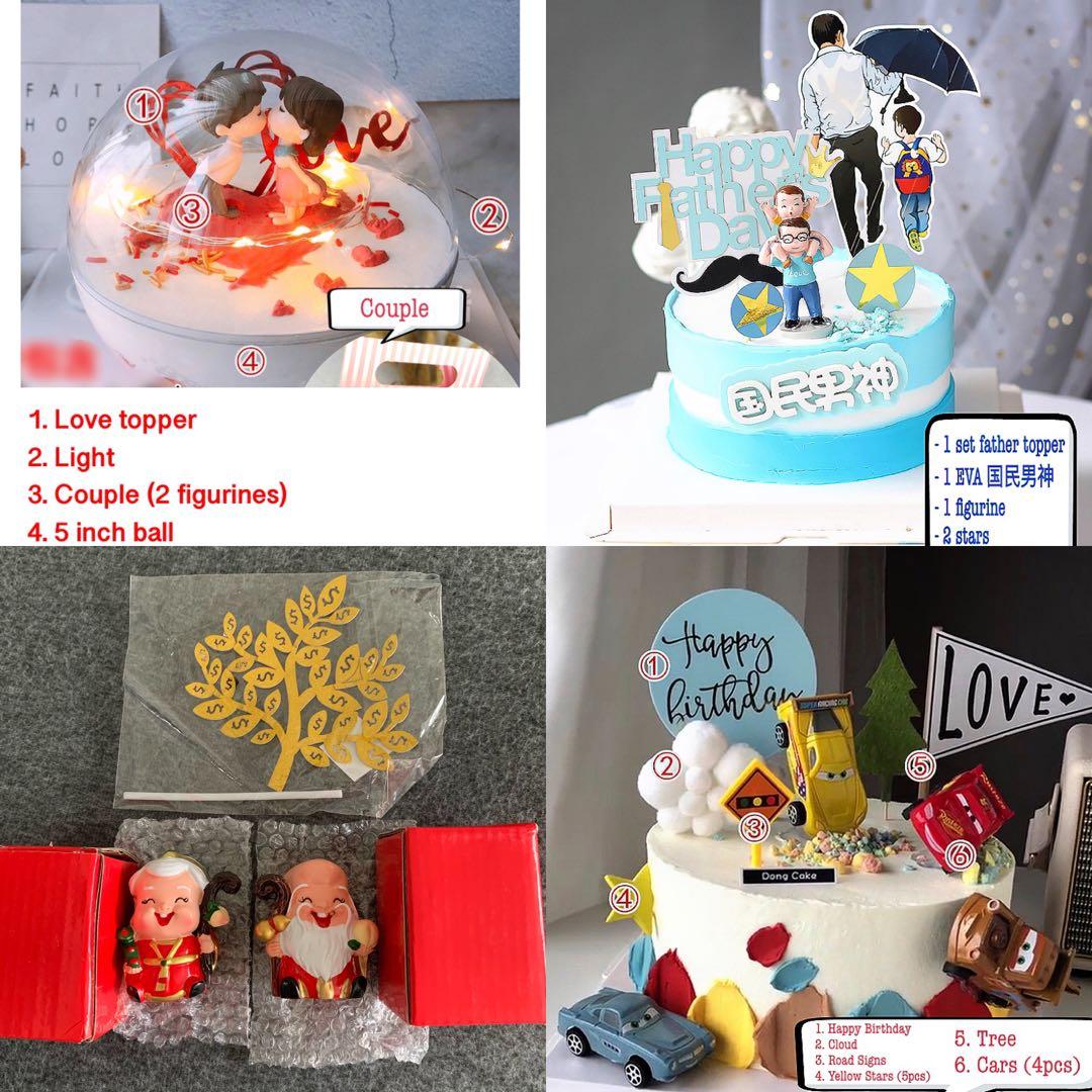 Download New Mcqueen Car Engagement Couple Valentine Proposal Father S Day Longevity Shou Grandparents Birthday Cake Topper Decoration Toys Figurines Cars Hobbies Toys Toys Games On Carousell