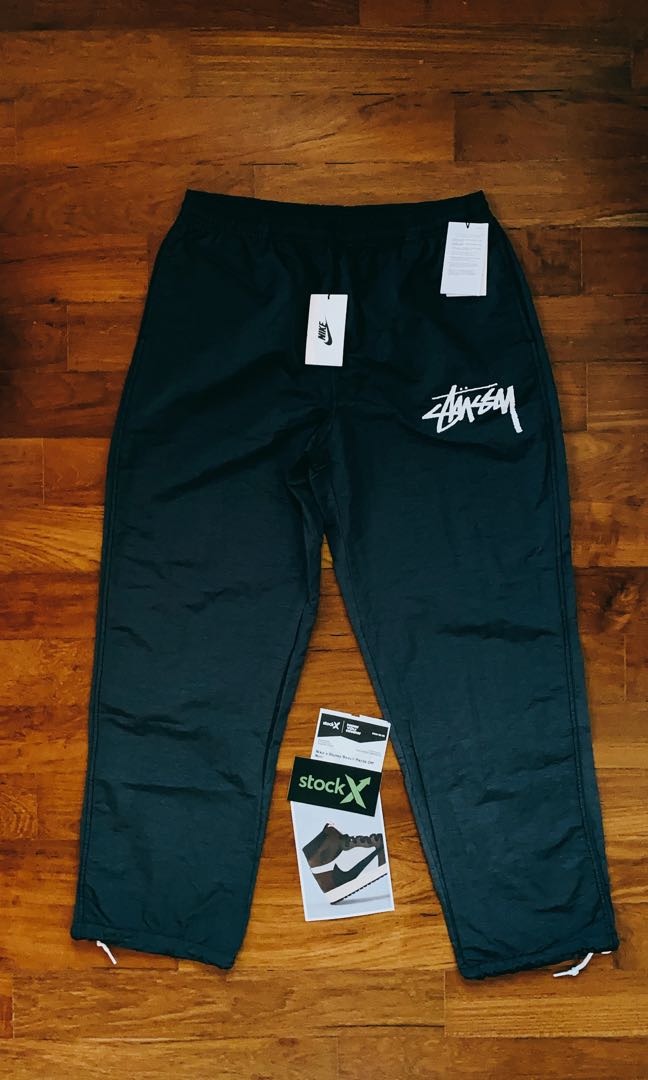 Nike X Stussy beach pants, black, size L BNWT, Men's Fashion