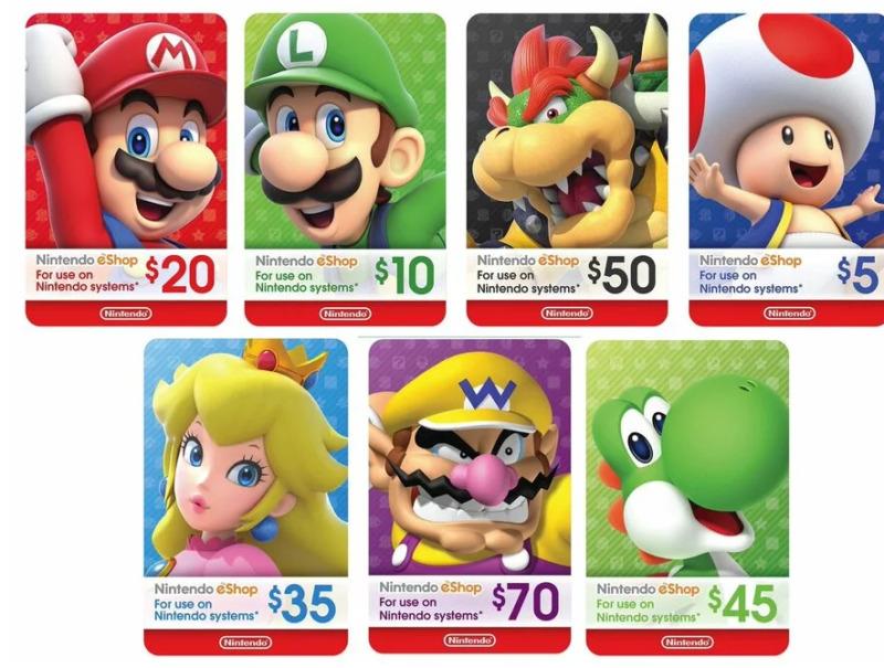 Nintendo voucher 2020 shop