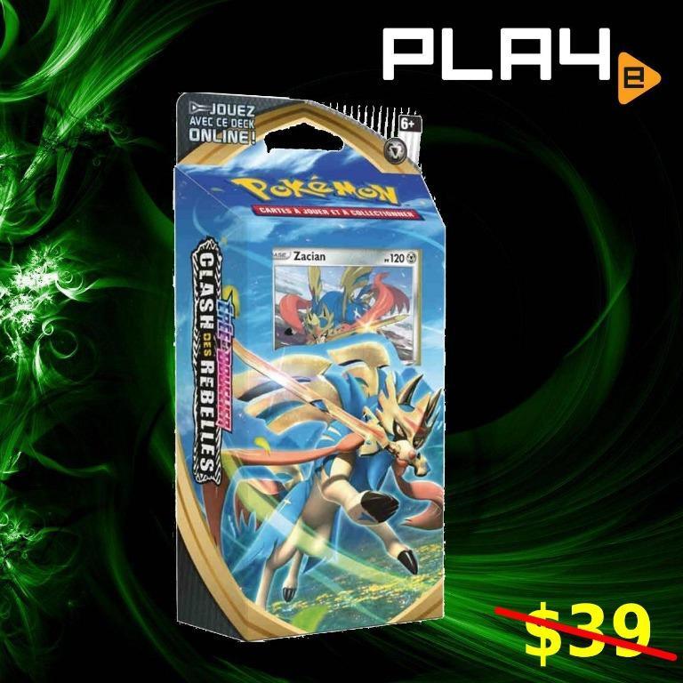 Pokemon Ss2 Theme Deck Zacian 7071128 Brand New Toys Games Board Games Cards On Carousell