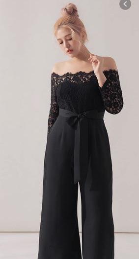 plus size lace jumpsuit