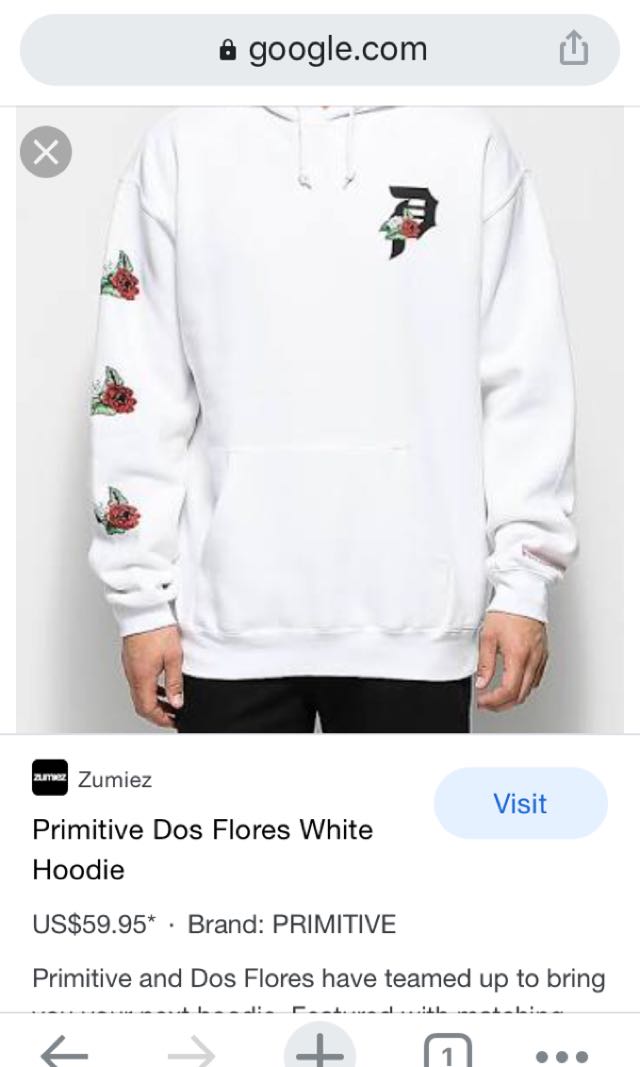 primitive dos flores hoodie